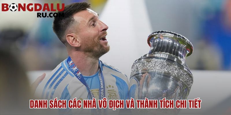 Argentina và Uruguay chia sẻ ngôi vương với 15 lần đăng quang
